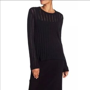 A.L.C. Miguel Black Lace-Up Back Sweater Size Small NWT